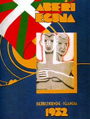 1932 urteko Aberri egunaren iragarpen kartela