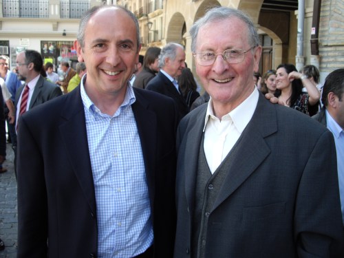 Aita Juan Jose Agirre eta biok, gaur, Lizarran